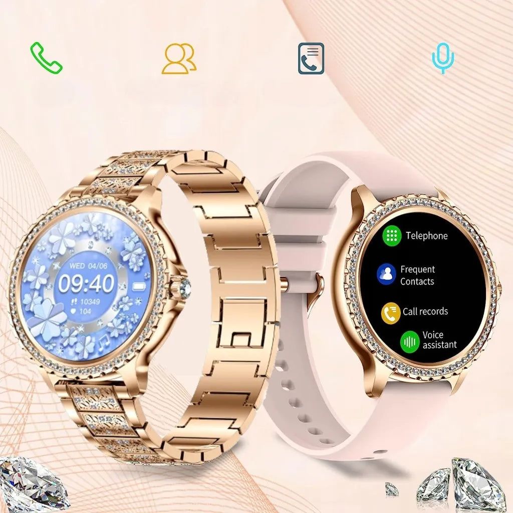 WonderWatch Nx19 Diamonds auksinis išmanusis laikrodis