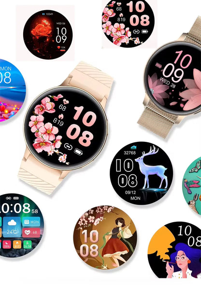 WonderWatch Sx5 moteriškas išmanusis laikrodis su skambučiais, pranešimais, pulso ir sporto funkcijomis