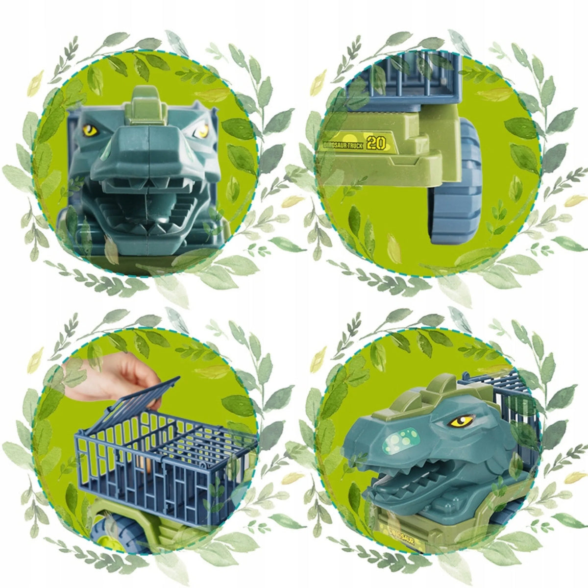Woopie dinozaurų sunkvežimis-transporteris su figūrėlėmis