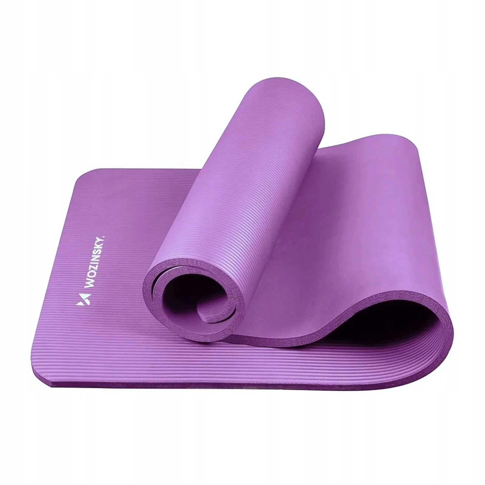Wozinsky gimnastikos kilimėlis fitnesui, jogai ir pilatesui, NBR 1,5 cm, 183x61 cm, violetinis