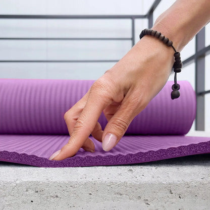 Wozinsky gimnastikos kilimėlis fitnesui, jogai ir pilatesui, NBR 1,5 cm, 183x61 cm, violetinis