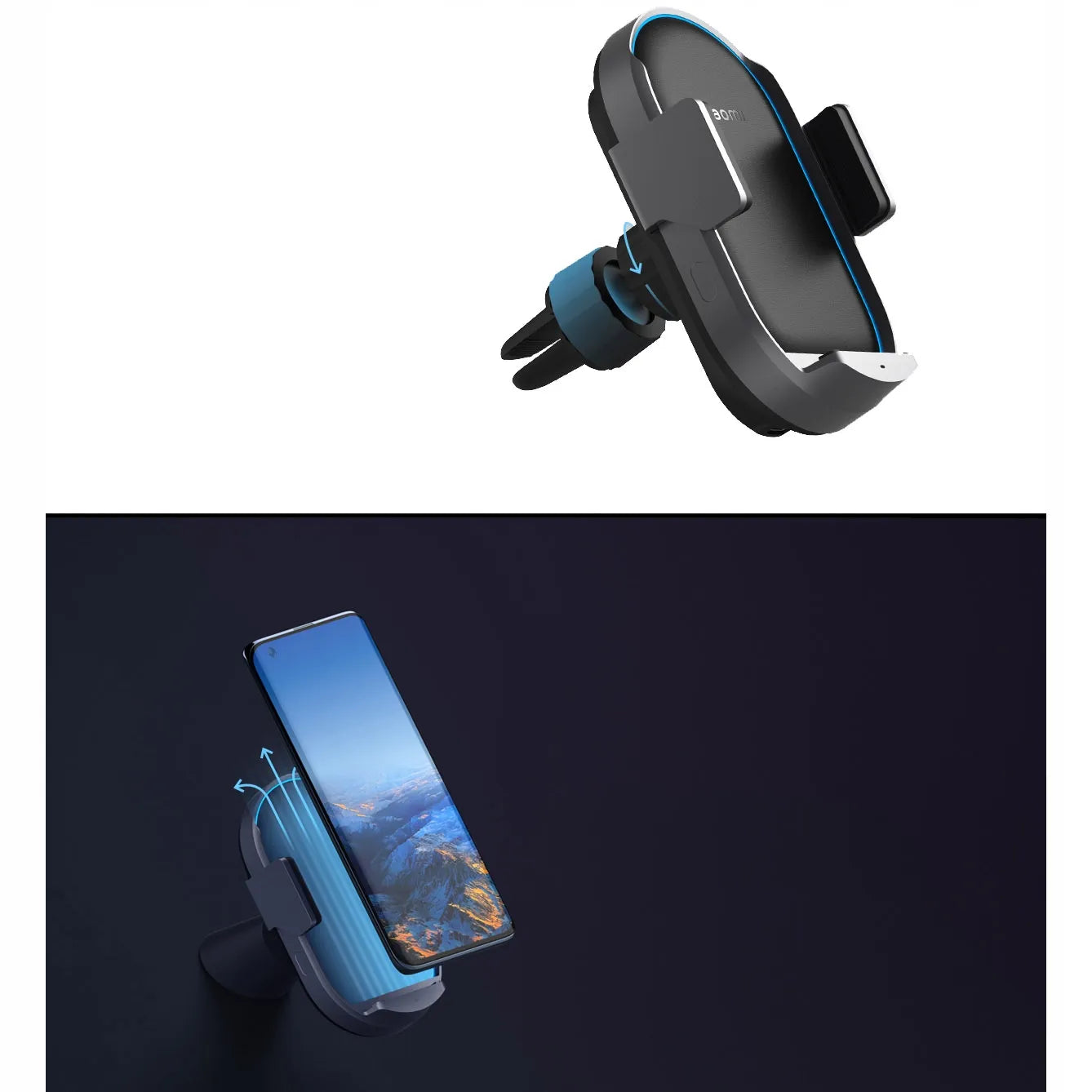 Xiaomi 50W USB-C automobilinis įkroviklis, juodas