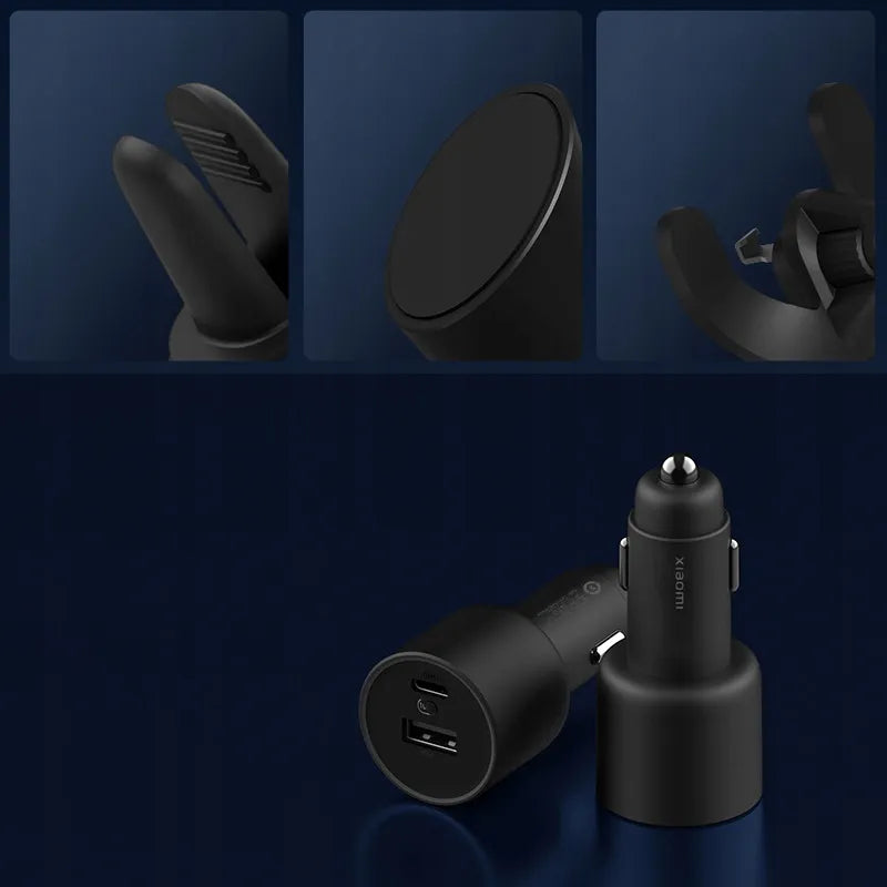 Xiaomi 50W USB-C automobilinis įkroviklis, juodas