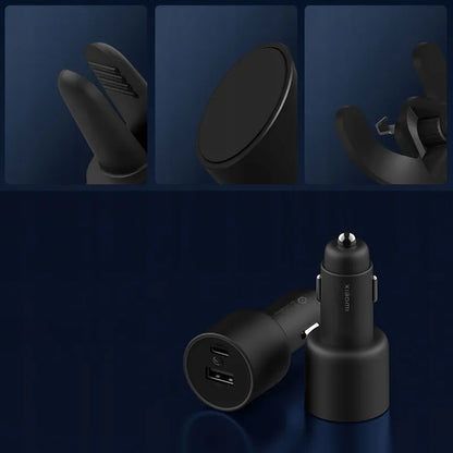 Xiaomi 50W USB-C automobilinis įkroviklis, juodas