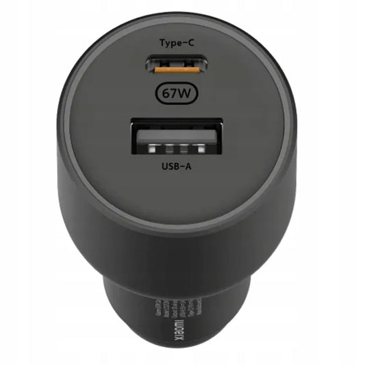 Xiaomi 67W automobilinis įkroviklis USB-A + Type-C