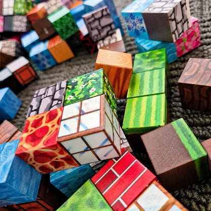 „XINLONGDIANZI“ magnetinės PIXELE kaladėlės, 315 vnt. su figūrėlėmis, TNT dėžė, didelis rinkinys
