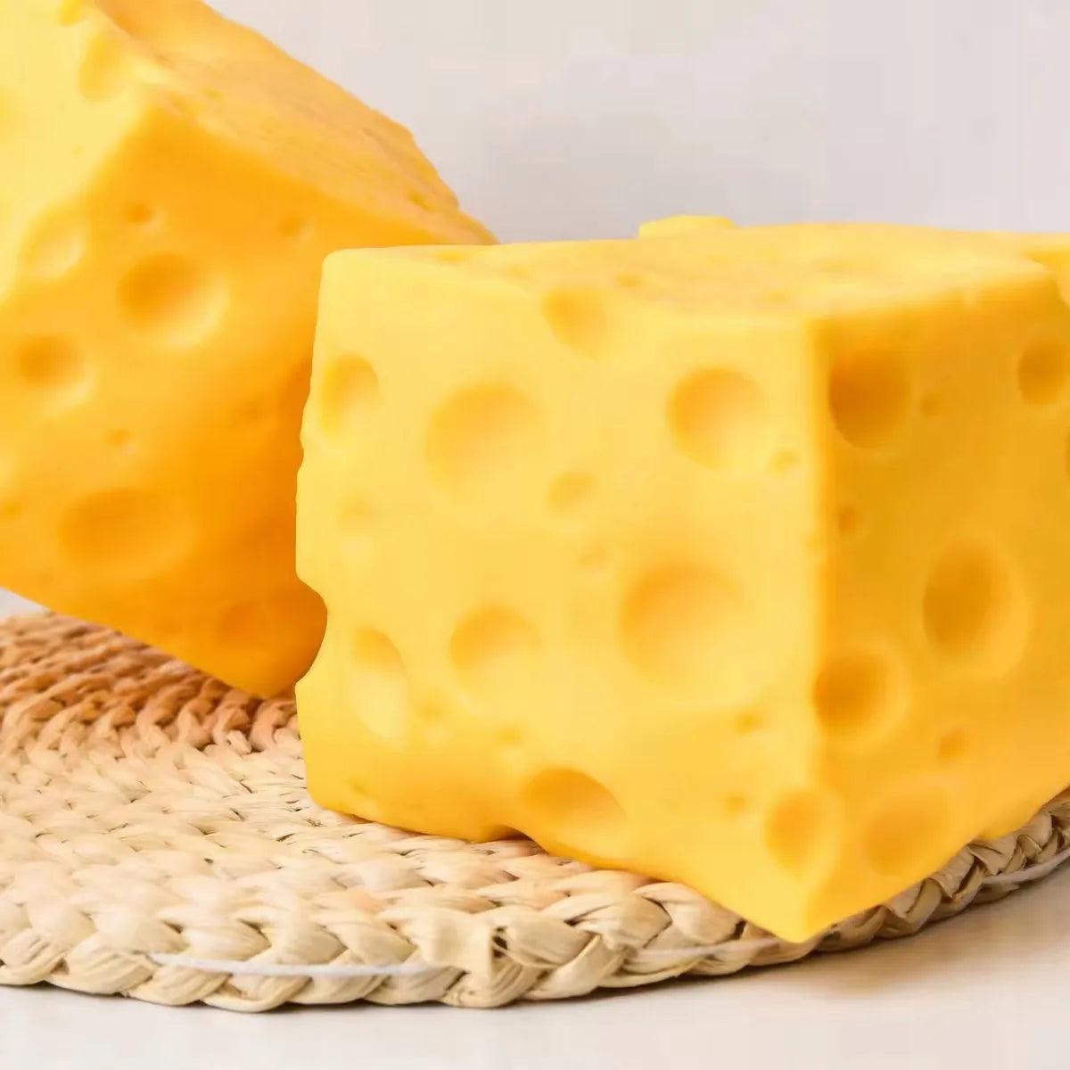 XXL antistresinis gniuždukas – didelis sūris, 10 cm, squishy žaislas