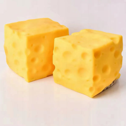 XXL antistresinis gniuždukas – didelis sūris, 10 cm, squishy žaislas