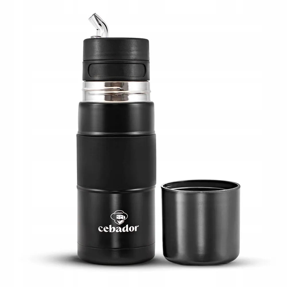 Yerbomos X Cebador ALL IN ONE 450ml – „viskas viename“ matero, termosas ir bombilla yerba mate