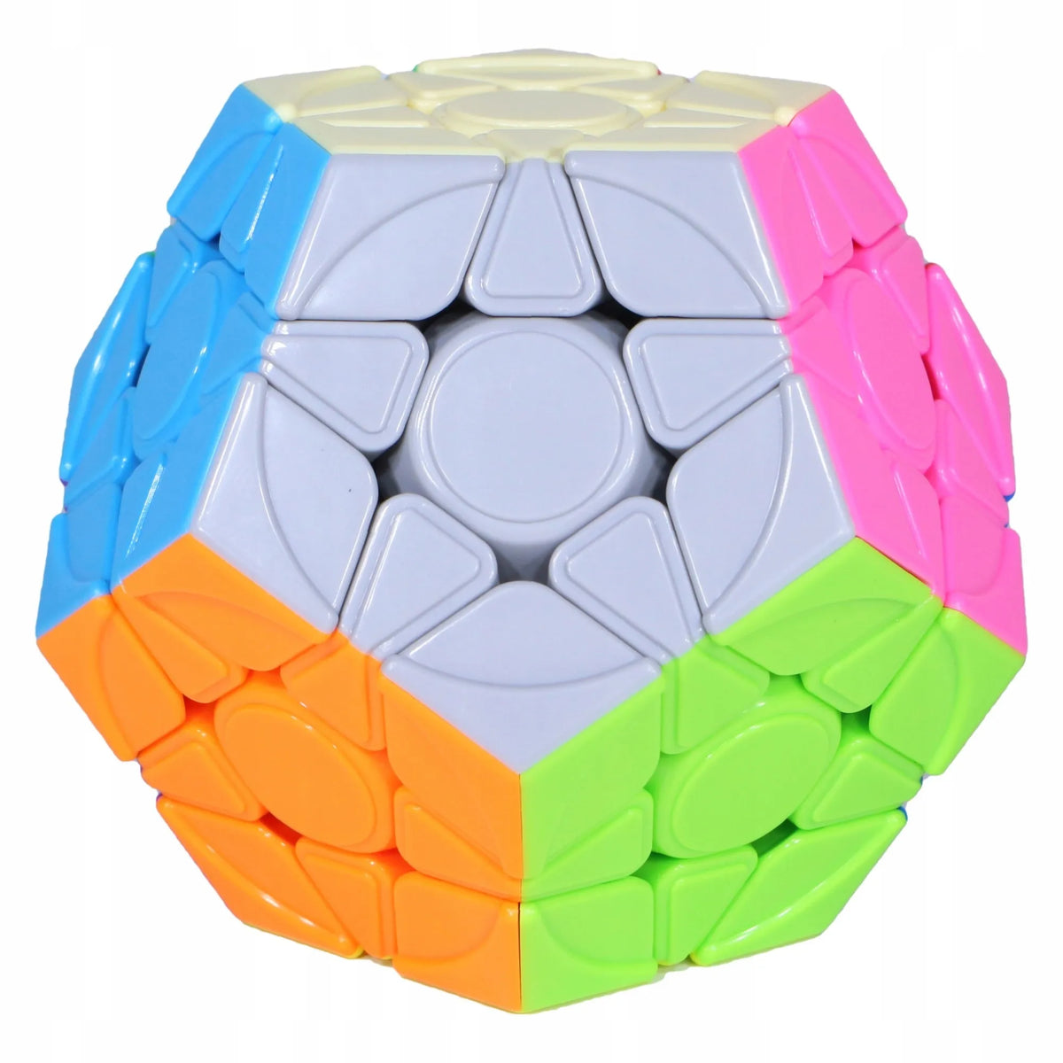 YJ Yuhu v2 magnetinė daugiaspalvė megaminx dėlionė