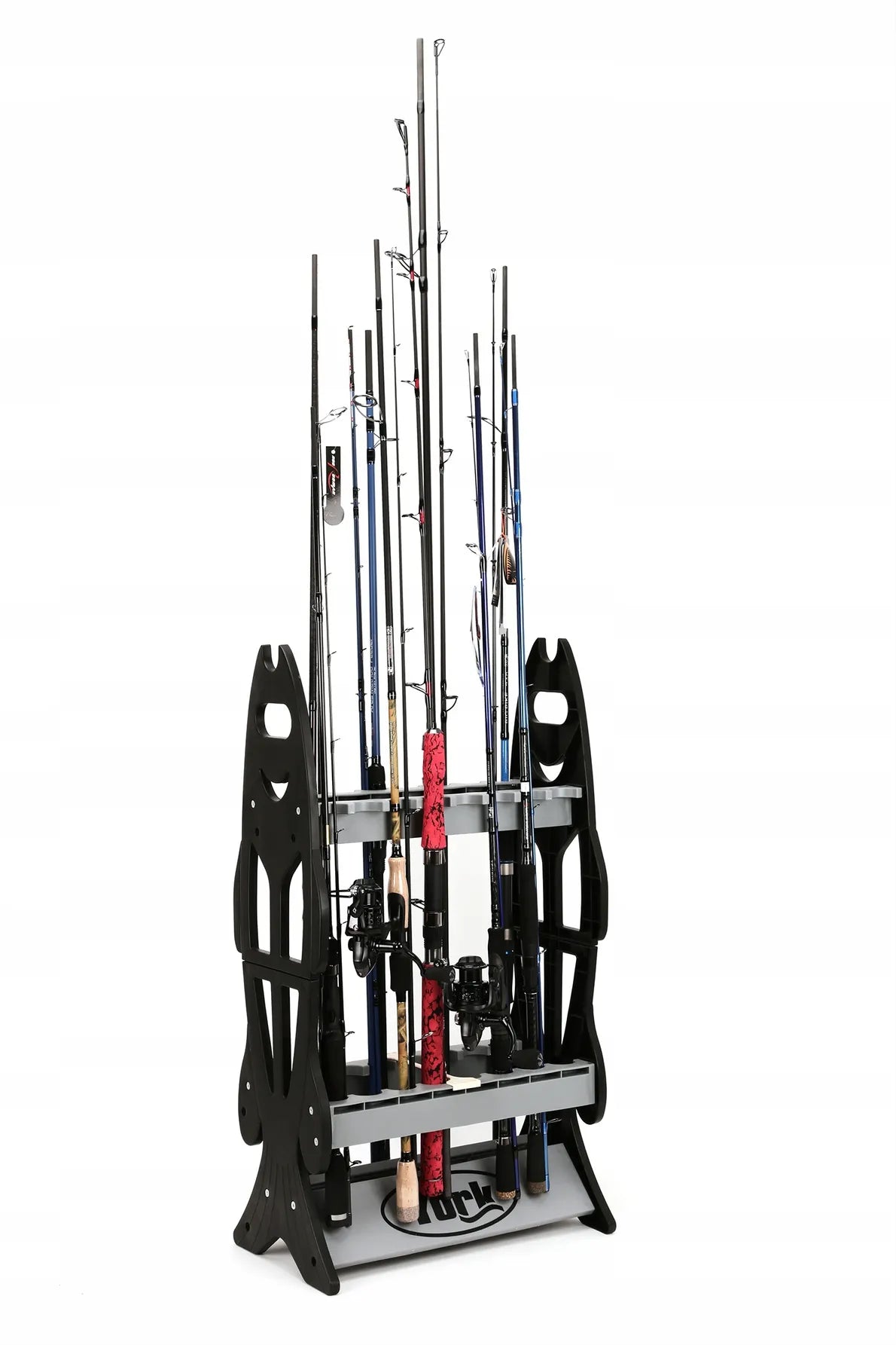 YORK meškerių stovas – 16 meškerių