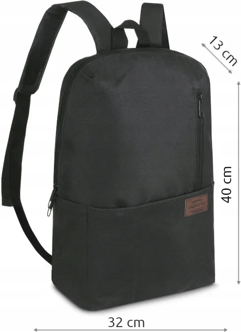 „Zagatto“ juoda miesto ir mokyklinė kuprinė, A4, 16 l, ZG690