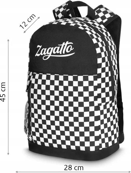 „Zagatto“ ZG701 jaunimo mokyklinė kuprinė su pieštukine, lengva miesto kuprinė