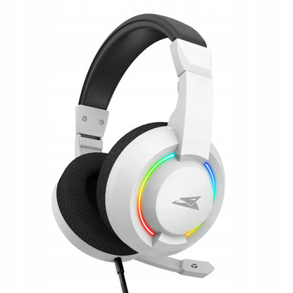 Žaidimų ausinės „Barracuda HYDRA“, baltos, RGB