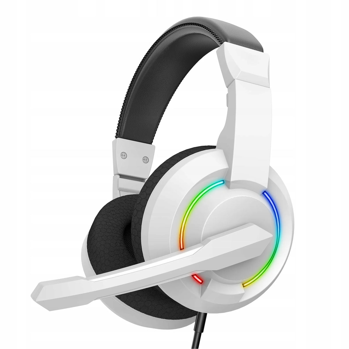 Žaidimų ausinės „Barracuda HYDRA“, baltos, RGB