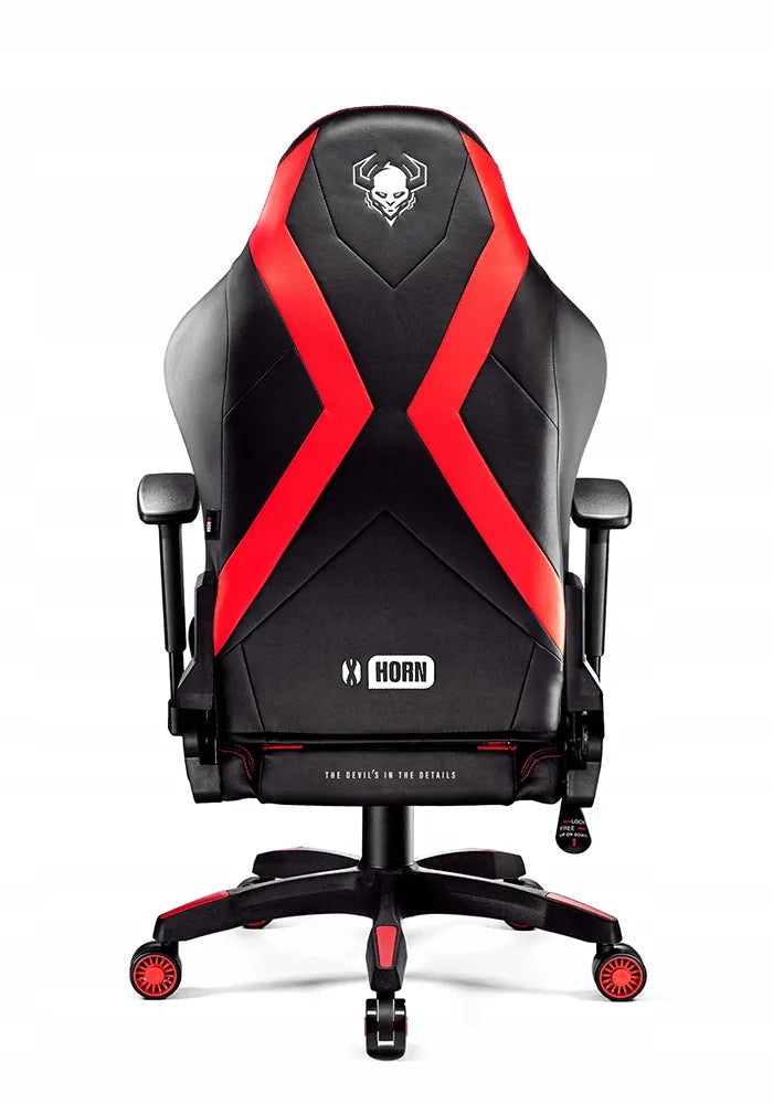 Žaidimų kėdė „Diablo Chairs X-HORN 2.0 Normal“, juoda ir raudona