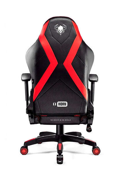 Žaidimų kėdė „Diablo Chairs X-HORN 2.0 Normal“, juoda ir raudona