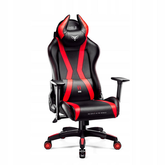 Žaidimų kėdė „Diablo Chairs X-HORN 2.0 Normal“, juoda ir raudona