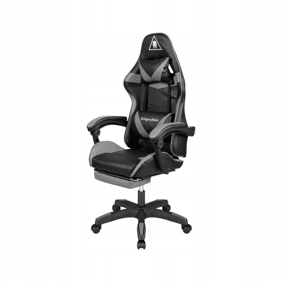 Žaidimų kėdė „Kruger&Matz GX-150“, juoda ir pilka
