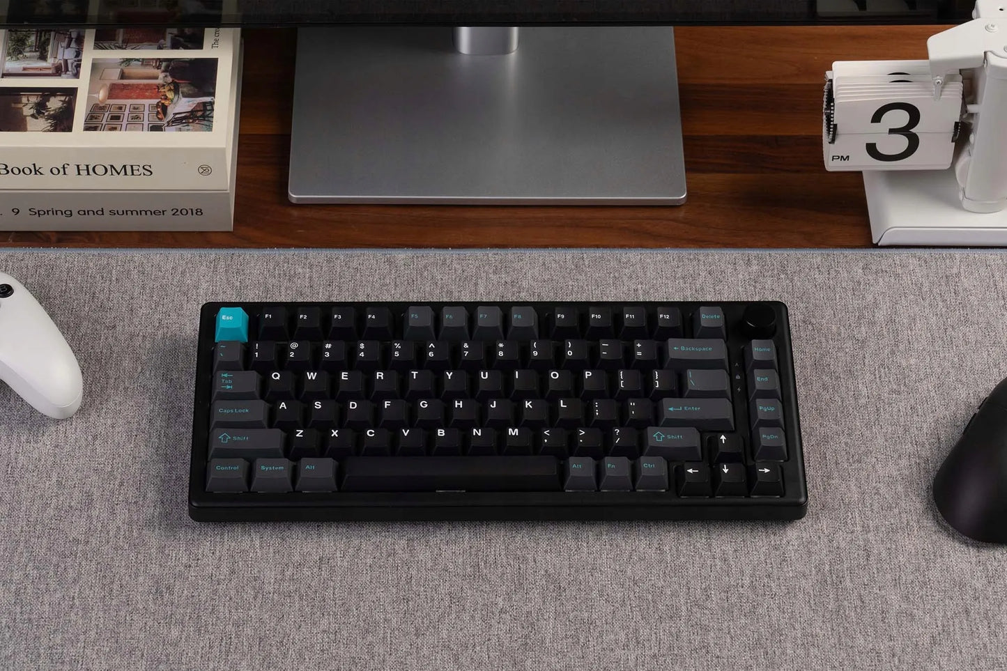 Žaidimų klaviatūra „Keychron J2 HE 8K“ su „Lime Magnetic“ jungikliais