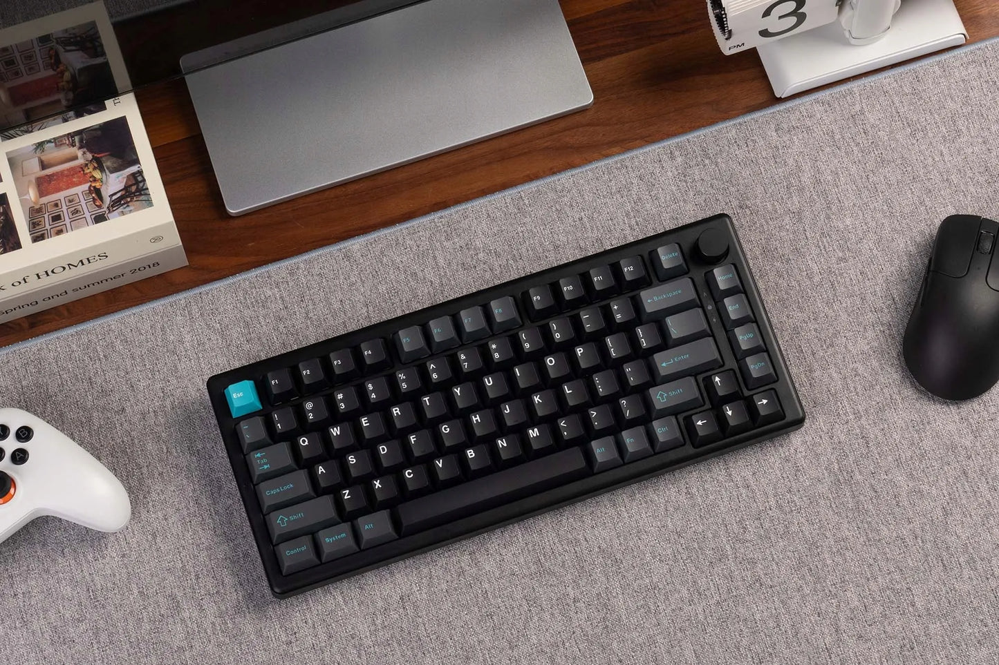 Žaidimų klaviatūra „Keychron J2 HE 8K“ su „Lime Magnetic“ jungikliais