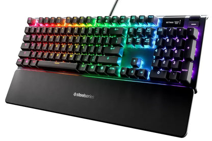 Žaidimų klaviatūra SteelSeries Apex 5, amerikietiškas išdėstymas, laidinė, juoda