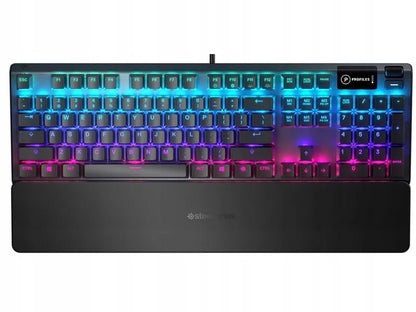 Žaidimų klaviatūra SteelSeries Apex 5, amerikietiškas išdėstymas, laidinė, juoda