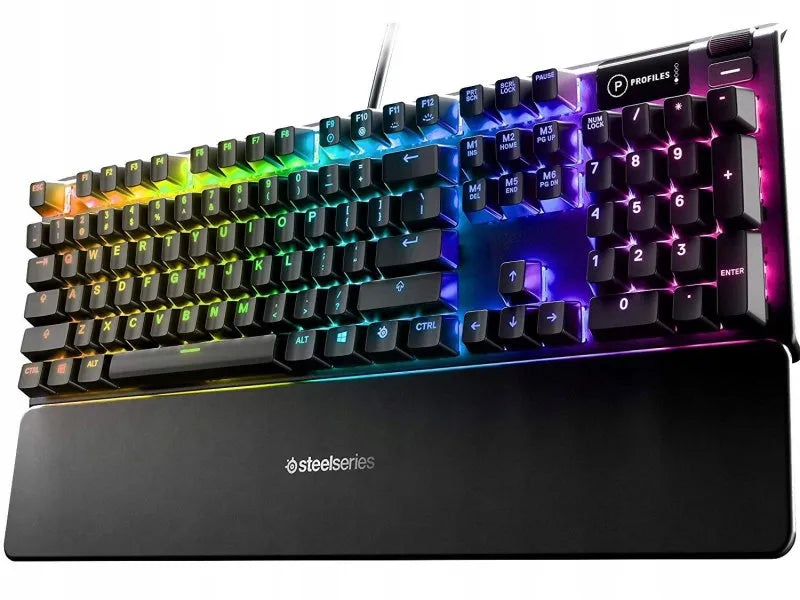 Žaidimų klaviatūra SteelSeries Apex 5, amerikietiškas išdėstymas, laidinė, juoda