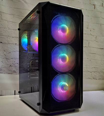 Žaidimų kompiuterių komplektas – Ryzen 7 5700X, RTX 5060 8GB, 32 GB RAM, Windows 11, 27″ 100 Hz monitorius