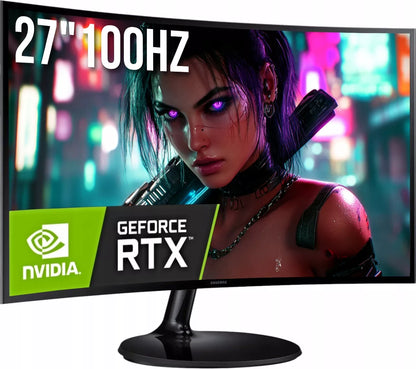 Žaidimų kompiuterių komplektas – Ryzen 7 5700X, RTX 5060 8GB, 32 GB RAM, Windows 11, 27″ 100 Hz monitorius