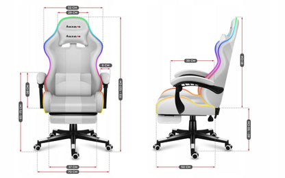 Žaidimų krėslas „Huzaro Force 4.7 RGB White“