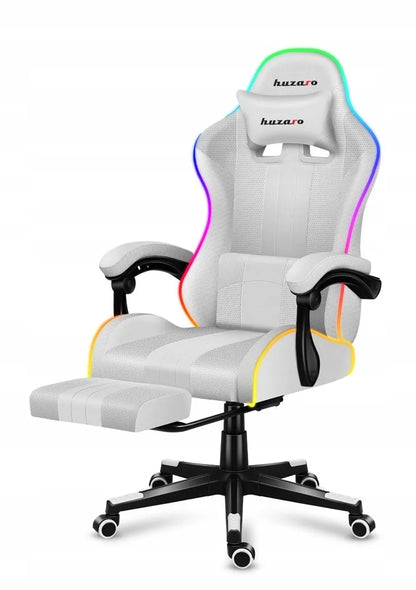 Žaidimų krėslas „Huzaro Force 4.7 RGB White“