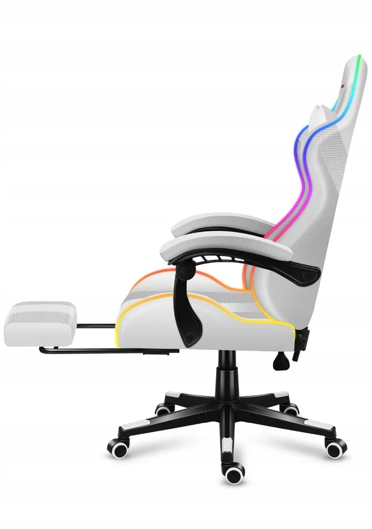 Žaidimų krėslas „Huzaro Force 4.7 RGB White“