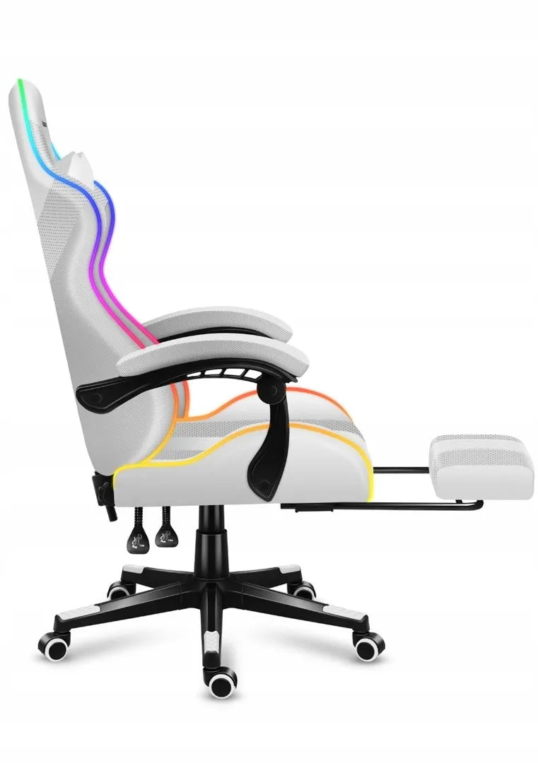 Žaidimų krėslas „Huzaro Force 4.7 RGB White“