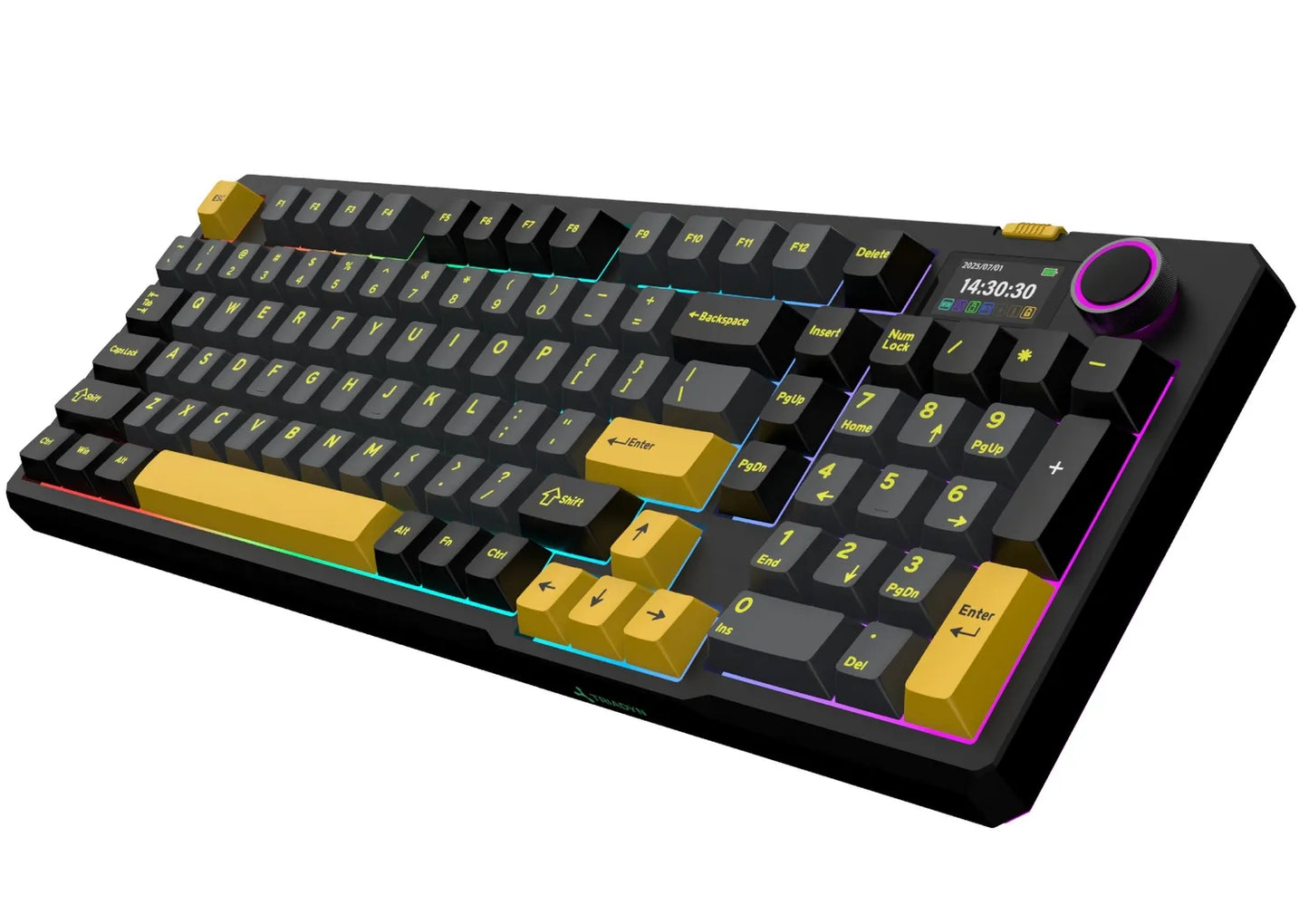Žaidimų mechaninė klaviatūra Triadyn PLAY ELNATH OUTEMU RGB ekranas