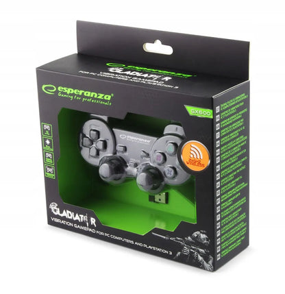 Žaidimų pultelis PC/PS3 su vibracija, USB, 2.4 GHz