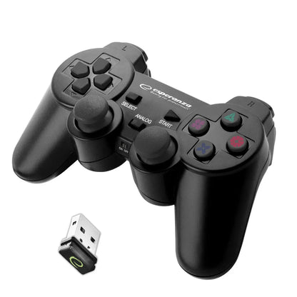 Žaidimų pultelis PC/PS3 su vibracija, USB, 2.4 GHz