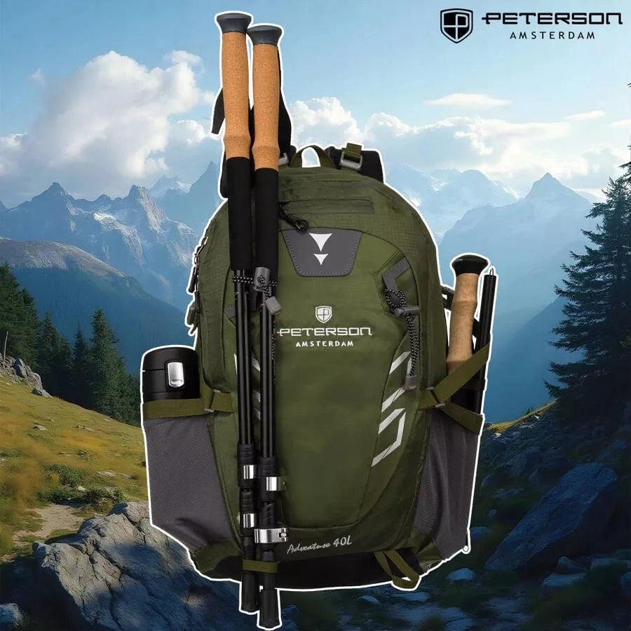 Žalia turistinė kuprinė „Peterson PTN JPS-01“