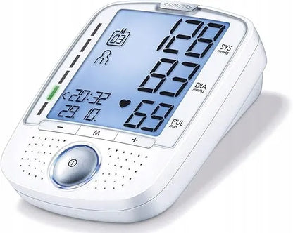 Žastinis kraujospūdžio matuoklis SANITAS SBM 52 su dideliu LCD ekranu ir dėklu