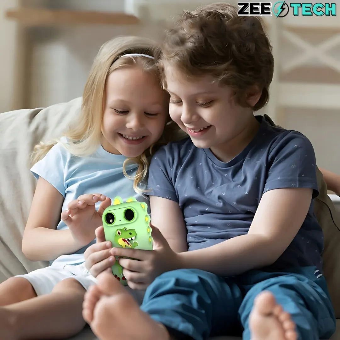 „ZeeTech“ žaislinis telefonas vaikams su skaitmeniniu fotoaparatu ir kamera, 32 GB kortelė
