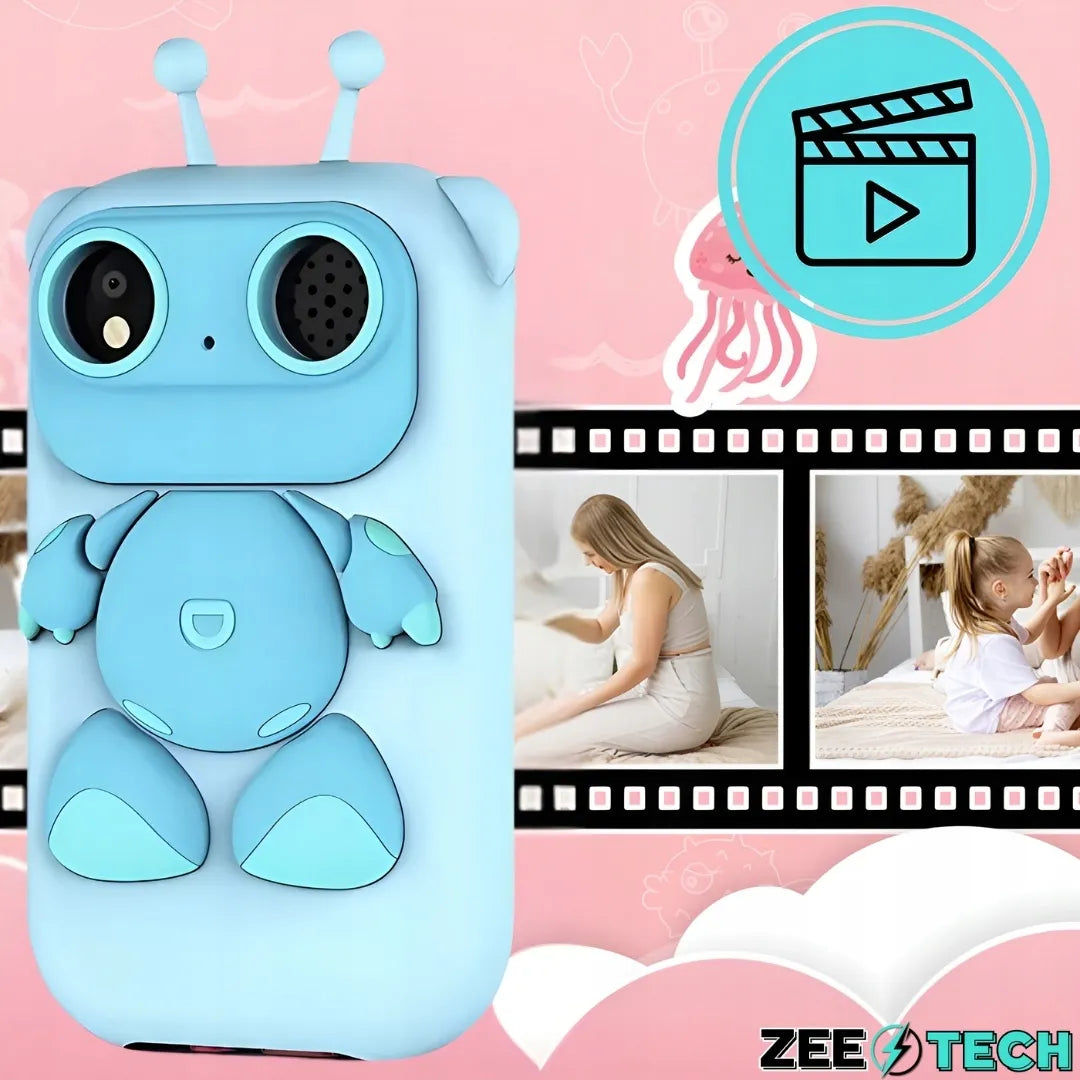 „ZeeTech“ žaislinis telefonas vaikams su skaitmeniniu fotoaparatu ir kamera, 32 GB kortelė