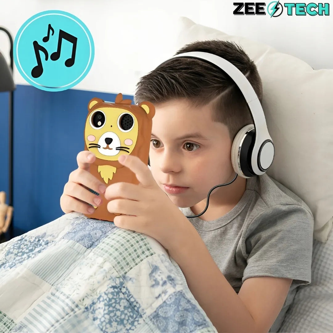 „ZeeTech“ žaislinis telefonas vaikams su skaitmeniniu fotoaparatu ir kamera, 32 GB kortelė