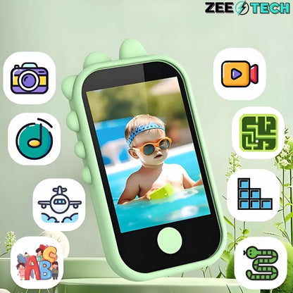 „ZeeTech“ žaislinis telefonas vaikams su skaitmeniniu fotoaparatu ir kamera, 32 GB kortelė