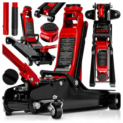 Žemas hidraulinis automobilinis keltuvas „varlė“ 385 mm 2,5 t