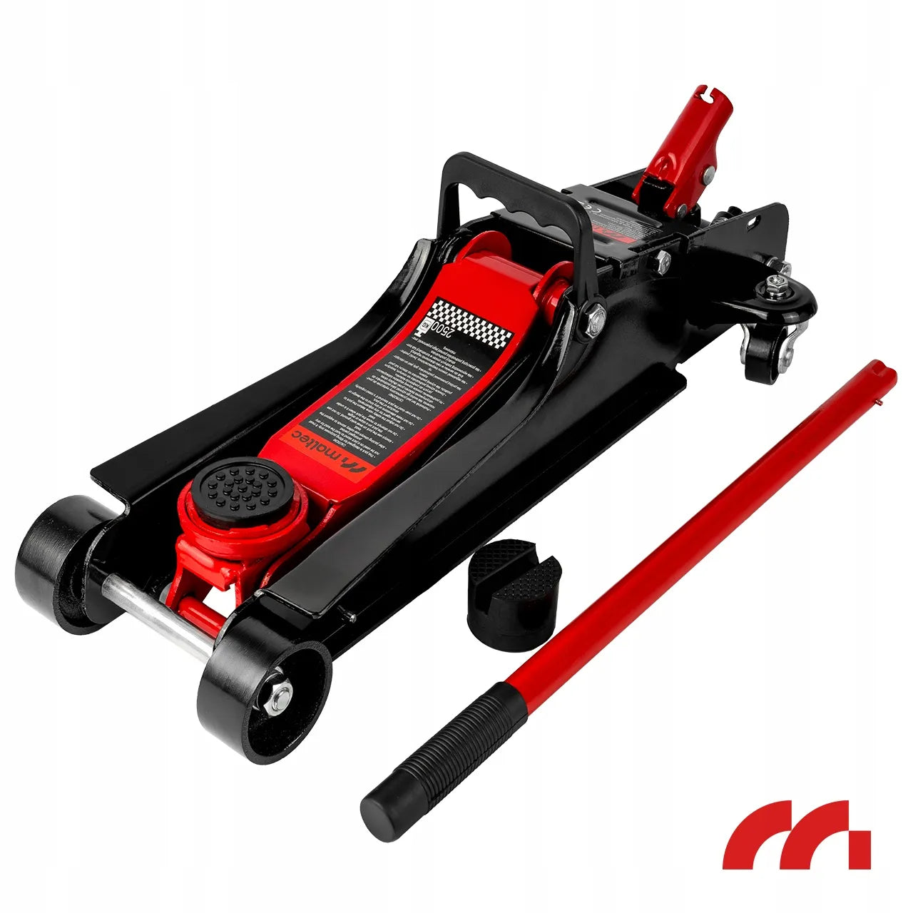 Žemas hidraulinis automobilinis keltuvas „varlė“ 385 mm 2,5 t