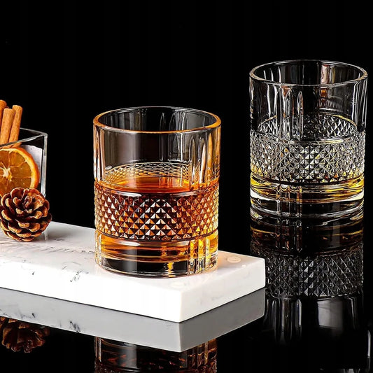 Žemos viskio taurės LUXITO Apollo, 300 ml, 6 vnt.