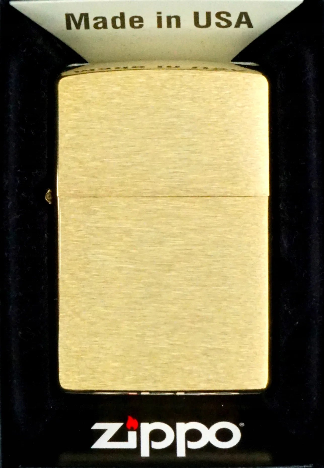 Zippo Brass Brushed 60001165 vėjui atsparus benzininis žiebtuvėlis