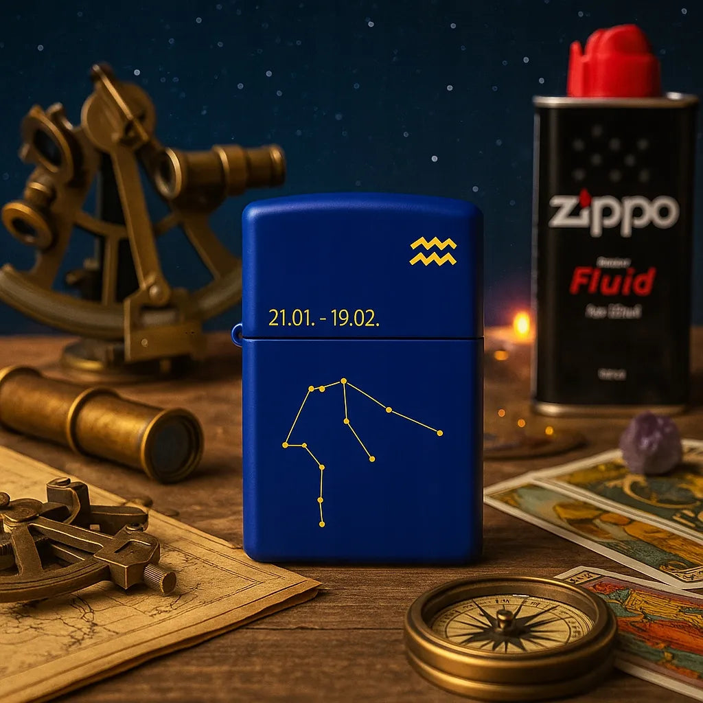 Zippo Fishing Emblem 2000407 vėjui atsparus benzininis žiebtuvėlis