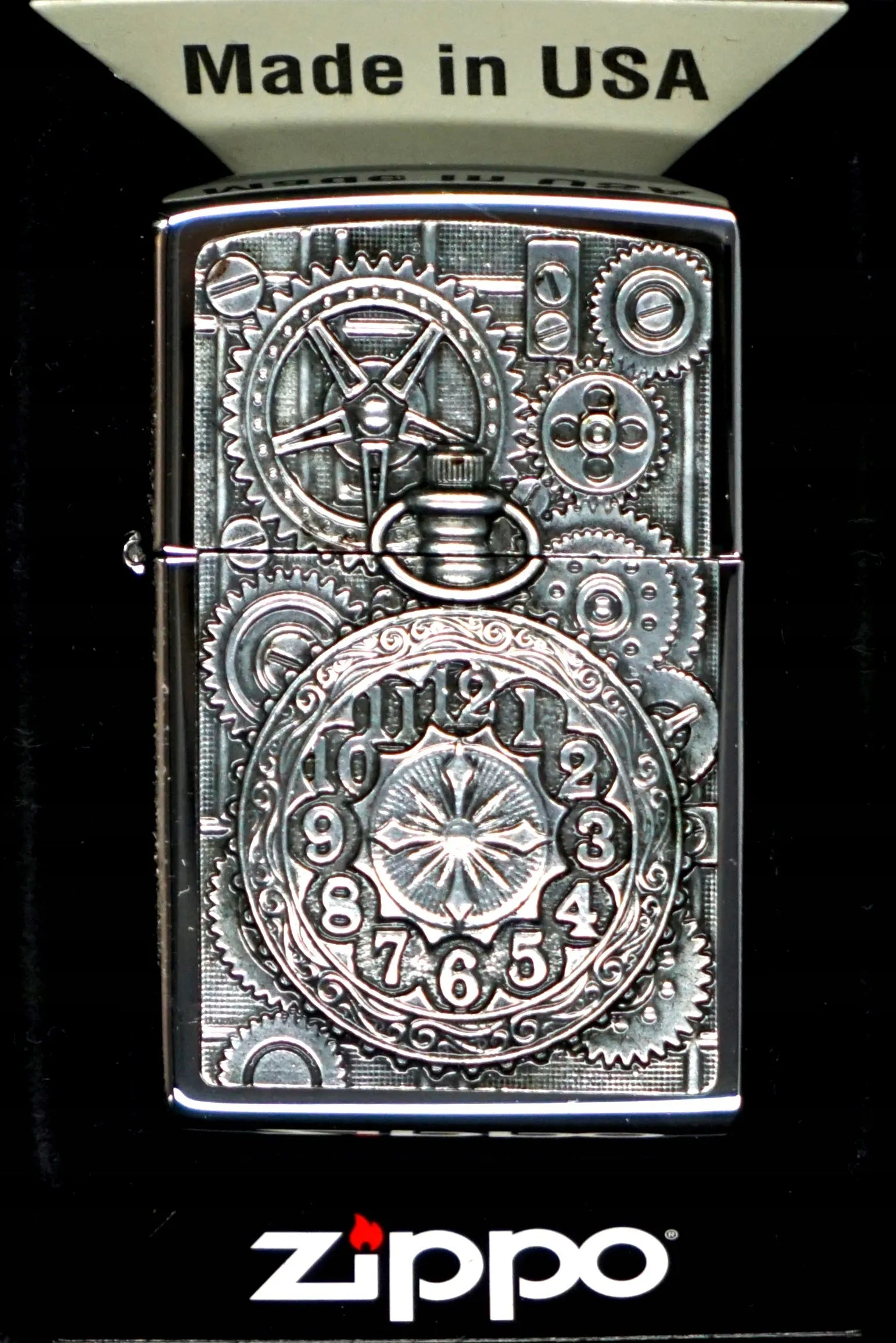 Zippo Pocket Watch 2004742 vėjui atsparus benzininis žiebtuvėlis