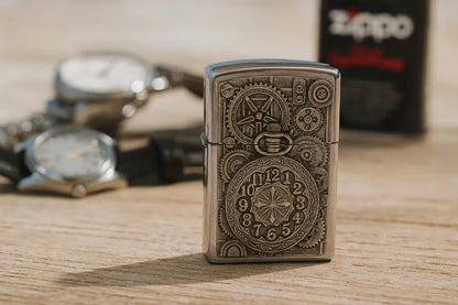 Zippo Pocket Watch 2004742 vėjui atsparus benzininis žiebtuvėlis